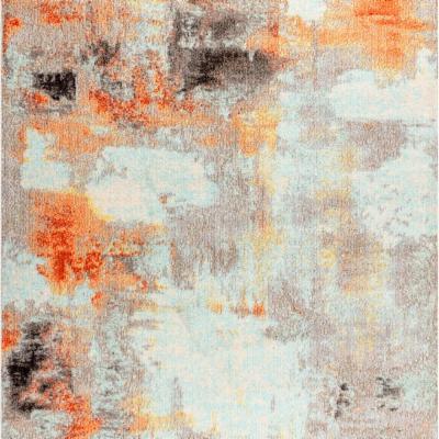 Photo 1 of **used - needs cleaning** 
JONATHAN Y Contemporary POP Modern Abstract Vintage Rug, Orange, 8X10 Ft
