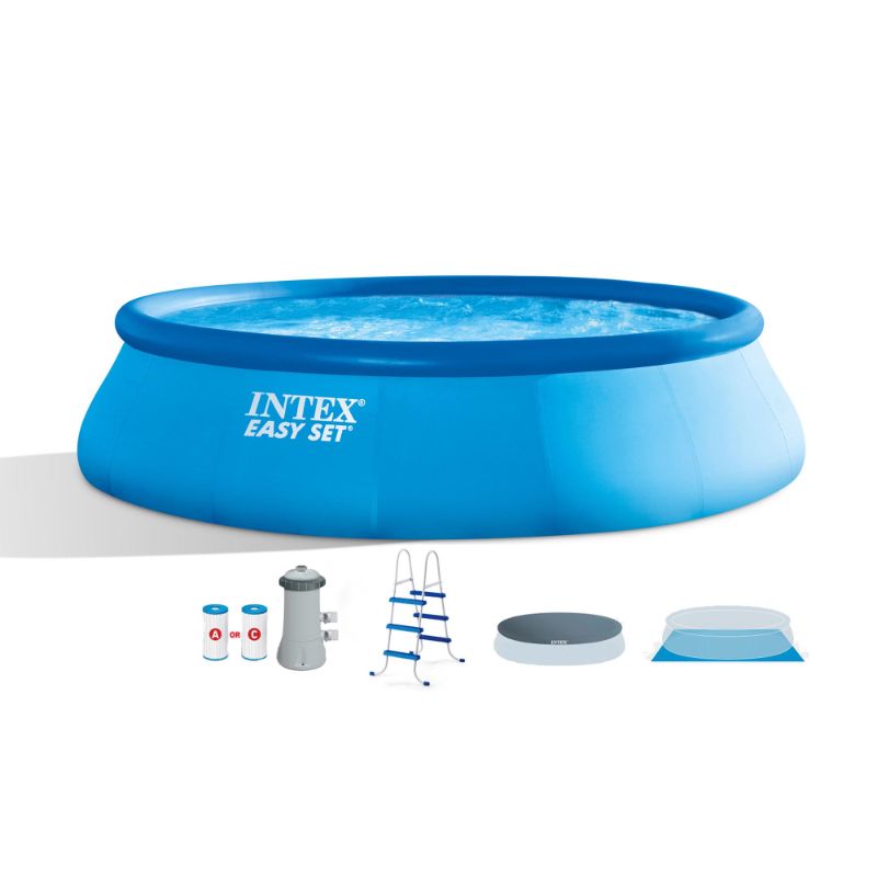 Photo 1 of **USED-NEEDS CLEANING-LOOSE ITEMS**
Intex 26165EH 15ft X 42in Easy Set Inflatable Above Ground Swimming Pool W/ Pump - 89
