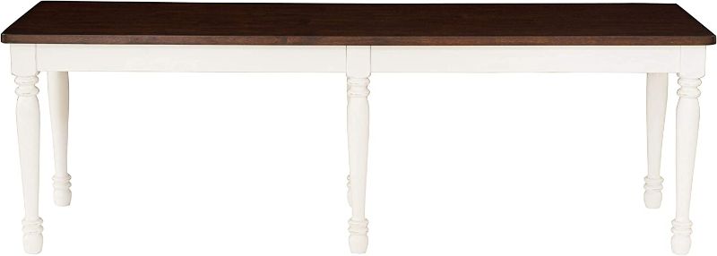 Photo 1 of **USED**
Crosley Furniture Shelby Dining Bench, Distressed White
