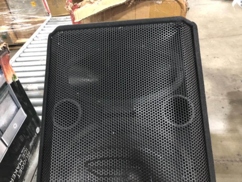 Photo 3 of **NOT FUNCTIONAL** AND DAMAGED**
Rockville RSM15A 15" 1400 Watt 2-Way Powered Active Stage Floor Monitor Speaker
