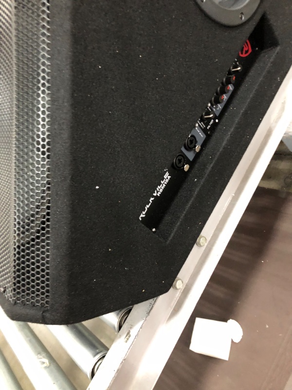 Photo 8 of **NOT FUNCTIONAL** AND DAMAGED**
Rockville RSM15A 15" 1400 Watt 2-Way Powered Active Stage Floor Monitor Speaker
