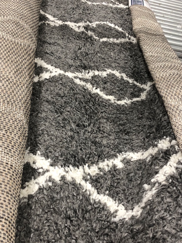 Photo 3 of **used-needs cleaning-view photos**
7'10" x 9'x10" large rug black and white design