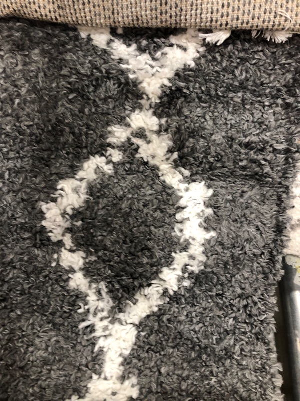 Photo 2 of **used-needs cleaning-view photos**
7'10" x 9'x10" large rug black and white design