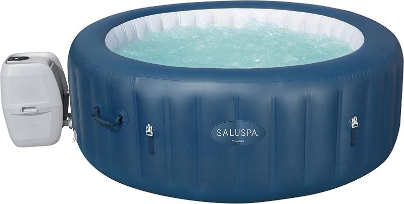 Photo 1 of **MISSING AIR JET ITEM**
Inflatable Hot Tub (77" x 28") Spa Fits 4-6 Adults, Navy
