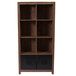 Photo 1 of **used-damaged wood**
Flash Furniture NAN-JN-21736BF-GG New Lancaster 6 Shelf Crosscut Oak Wood Shelving Unit - 29 1/2" x 12" x 59 1/2"
