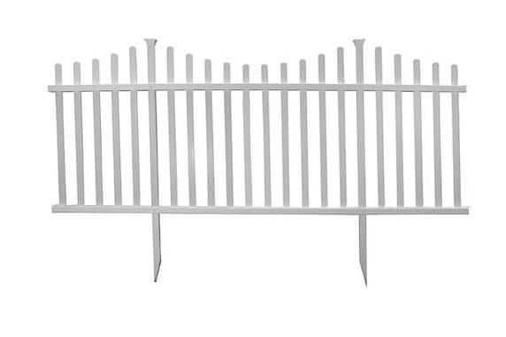 Photo 1 of 2-PACK
zippity manchester vinyl picket fence kit- 42hx92w
