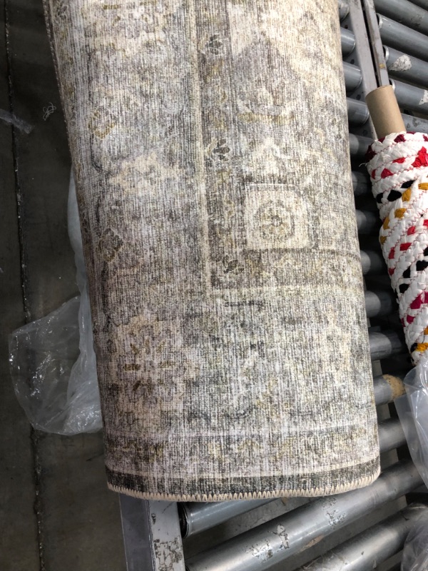 Photo 3 of **USED-NEEDS CLEANING**
 Rugs SKYESKY-12CCDV7696 Skye Polyester Rug; Charcoal & Dove - 7 Ft. -6 in. X 9 Ft. -6 in. (2447577)
