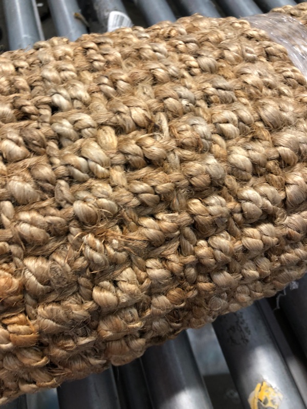 Photo 1 of **USED-NEEDS CLEANING**
 Raleigh Hand Woven Wool Runner Rug, 2 ft 6 in x 10 ft, Natural

