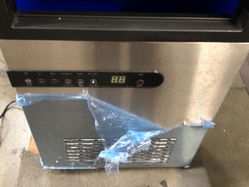 Photo 1 of **DAMAGED**
Artidy Commercial Ice Maker Machine, 100LBS/24H Clear Square Ice Cube,33LBS Ice Storage Capacity with Auto Clean and LED Temperature Display for Home,Restaurant,Bar,Coffee Shop,Kitchen