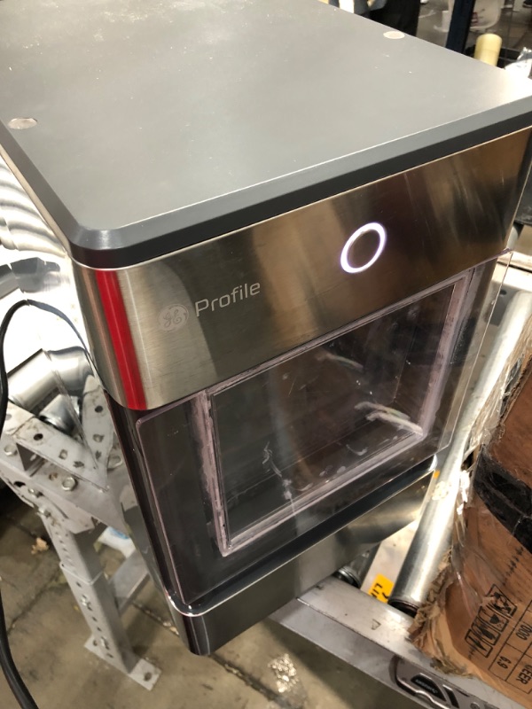 Photo 5 of **USED-NEEDS CLEANING**
GE Profile Opal | Countertop Nugget Ice Maker with Side Tank | Portable Ice Machine Makes up to 24 lbs. of Ice Per Day | Stainless Steel Finish