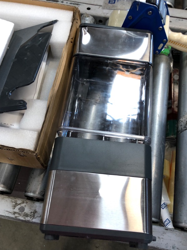 Photo 3 of **USED-DENTED**
GE Profile Opal | Countertop Nugget Ice Maker with Side Tank | Portable Ice Machine Makes up to 24 Lbs. of Ice per Day | Stainless Steel Finish
