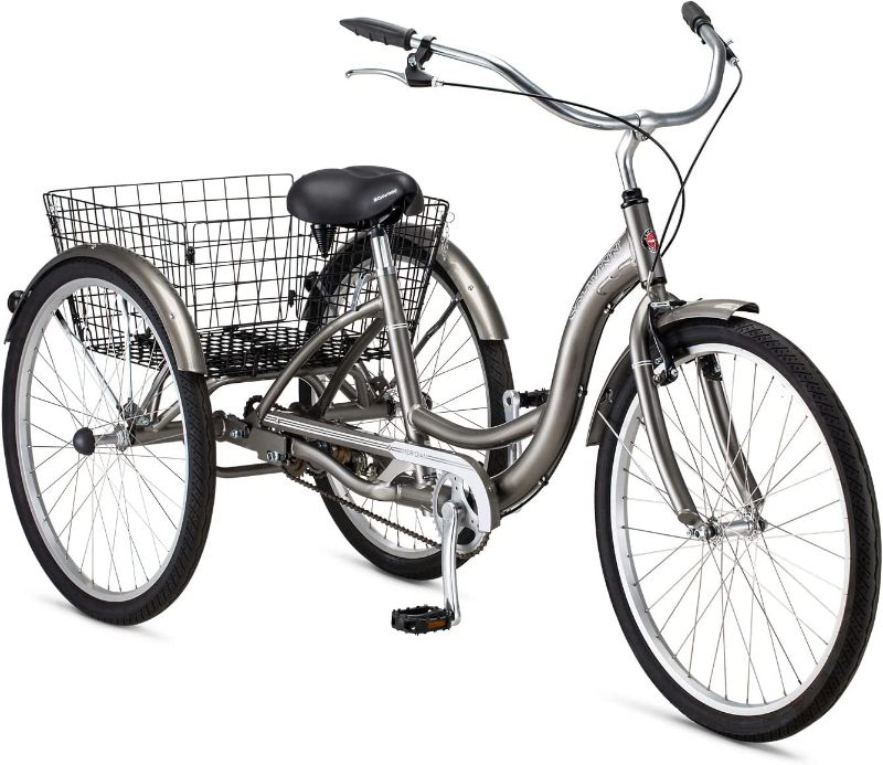 Photo 1 of **USED- RUSTY**
Schwinn Meridian Tricycle with Storage Basket - Grey
