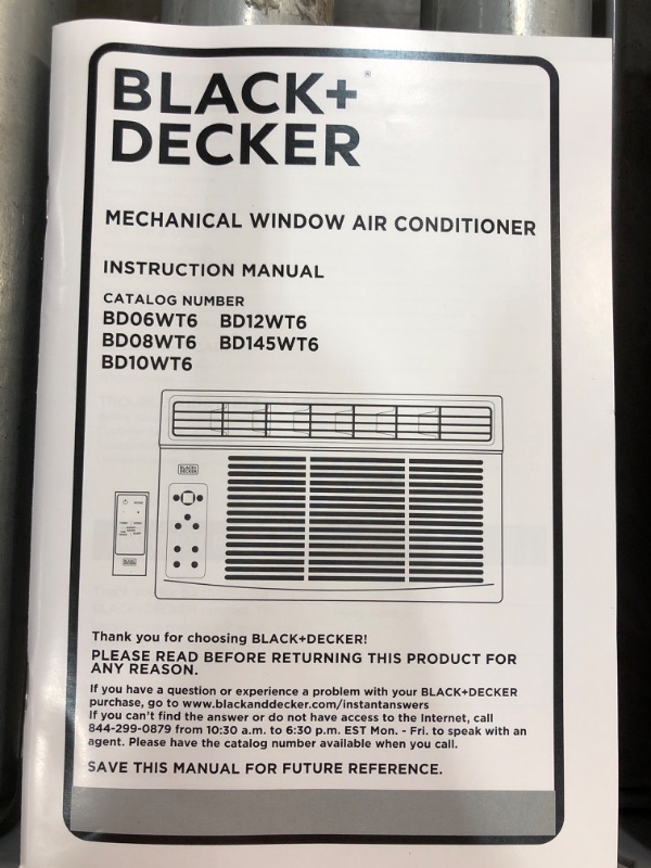 Photo 2 of Black & Decker 14,500 Btu Electronic Energy Star Air Conditioner
