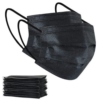 Photo 1 of 10-pack
100Pcs Disposable Face Masks, Black Face Mask, 3 Ply Disposable Mask
