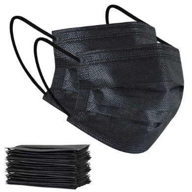 Photo 1 of 11-PACK
100Pcs Disposable Face Masks, Black Face Mask, 3 Ply Disposable Mask
