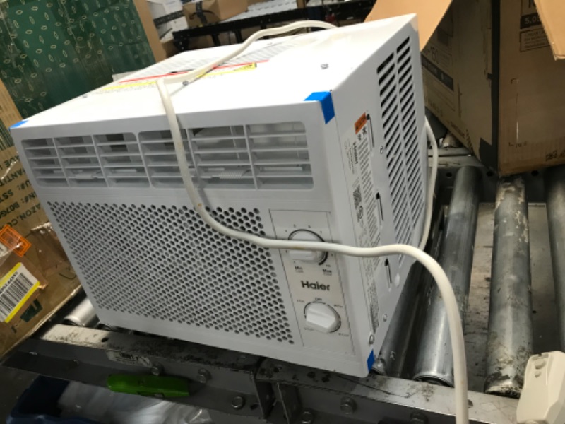 Photo 3 of **USED-DENTED**
Haier Window Air Conditioner 5000 BTU, Efficient Cooling for Smaller Areas Like Bedrooms and Guest Rooms, 5K BTU Window AC Unit with Easy Install Kit, White
