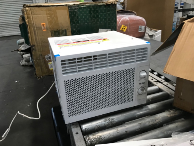 Photo 6 of **USED-DENTED**
Haier Window Air Conditioner 5000 BTU, Efficient Cooling for Smaller Areas Like Bedrooms and Guest Rooms, 5K BTU Window AC Unit with Easy Install Kit, White
