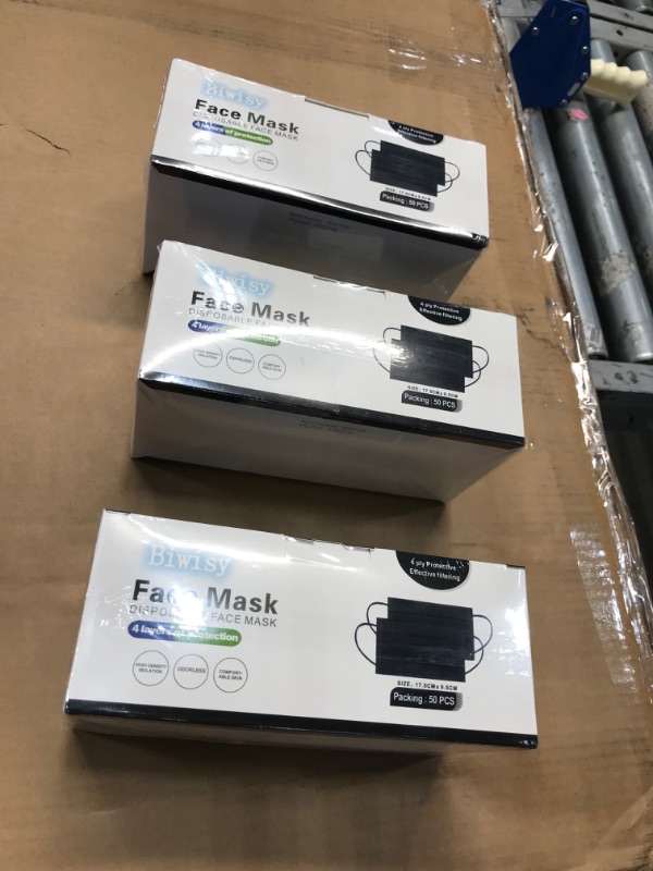 Photo 1 of 3-PACK
BWISY BLACK 4-PLY 50 COUNT