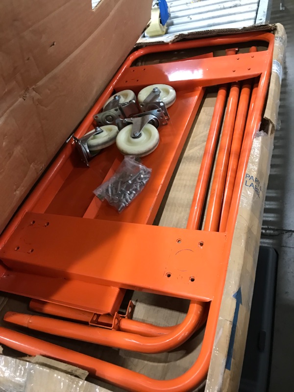Photo 3 of **used**
VEVOR JLXCX008 Drywall Cart - Orange
