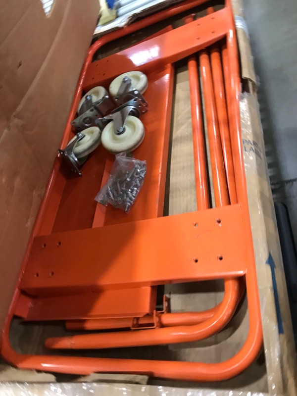 Photo 2 of **used**
VEVOR JLXCX008 Drywall Cart - Orange
