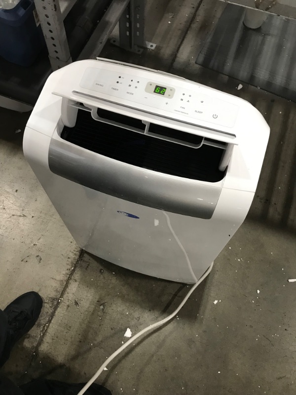 Photo 2 of **MINOR DAMAGE**
Whynter ARC-148MS 14,000 BTU Portable Air Conditioner, Dehumidifier, Fan with Activated Carbon SilverShield Filter for Rooms up to 450 sq ft, 16 x 19 x 30 inches, White
