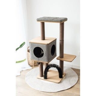 Photo 1 of ***MISSING COMPONENTS*** PetPals ELEVATE - 3 LVL,BGE/BRW, CAT TREE W/CONDO,18x15x41" - Beige
