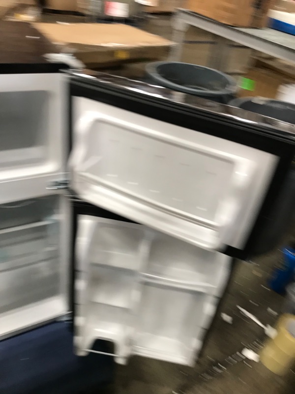Photo 1 of **MAJOR DENTS AND SMASHES**Frigidaire EFR341, 3.2 cu ft 2 Door Fridge and Freezer, Platinum Series, Stainless Steel, Double
