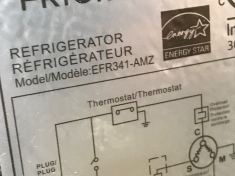 Photo 10 of **MAJOR DENTS AND SMASHES**Frigidaire EFR341, 3.2 cu ft 2 Door Fridge and Freezer, Platinum Series, Stainless Steel, Double
