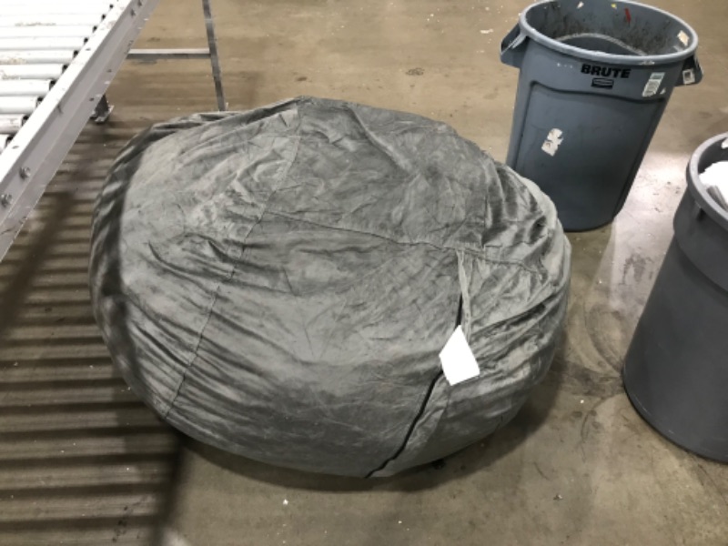 Photo 1 of **USED**
Chill Sack Bean Bag Chair: Giant 5' Memory Foam Furniture Bean Bag - Big Sofa with Soft Micro Fiber Cover - Charcoal
