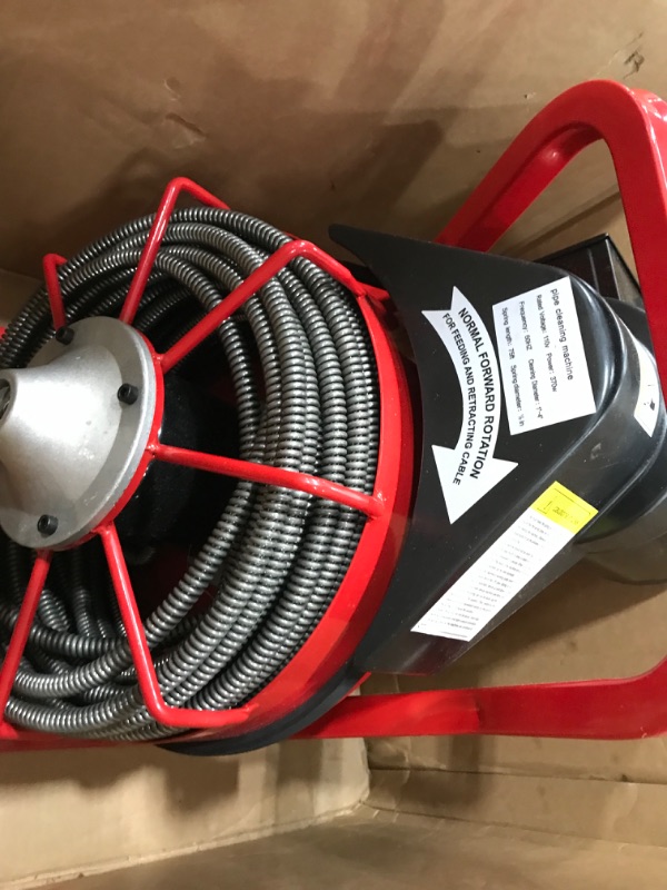 Photo 6 of **NOT IN CORRECT BOX**
75' x 1/2" Drain Cleaner 250 W Drain Cleaning Machine Sewer Clog w/ Cutters
