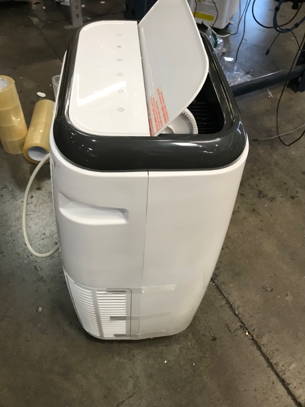 Photo 6 of 10,000 BTU; 6,000 BTU (SACC/CEC) Portable Air Conditioner with Double Motor, Dehumidifier and Remote, White