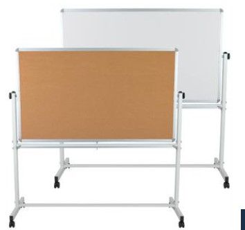 Photo 1 of **WHITE BOARD ONLY**
Flash Furniture Reversible Mobile Bulletin And Cork Board YU-YCI-004-CK-GG
