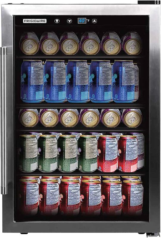 Photo 1 of 
Frigidaire EFMIS155 Beverage Center-126 Cans-Full Stainless Steel, 126-CAN, Stainless
