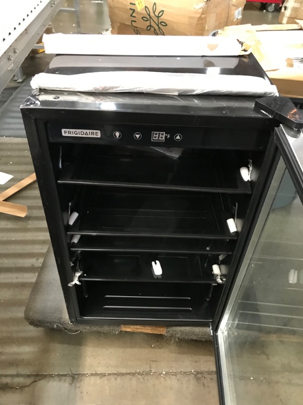 Photo 1 of **MINOR DENT**
Frigidaire EFMIS155 Beverage Center-126 Cans-Full Stainless Steel, 126-CAN, Stainless
