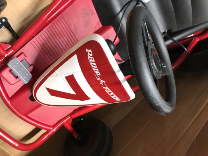 Photo 4 of **MISSING FLAG-USED**
Radio Flyer Ultimate Go-Kart, 24 Volt Outdoor Ride On Toy | Ages 3-8 | 940Z Model , Red
