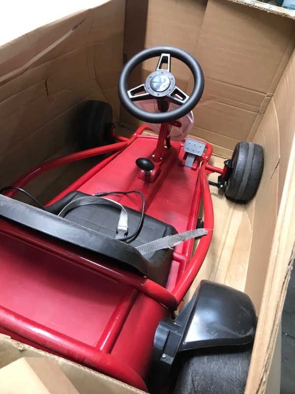 Photo 3 of **MISSING FLAG-USED**
Radio Flyer Ultimate Go-Kart, 24 Volt Outdoor Ride On Toy | Ages 3-8 | 940Z Model , Red
