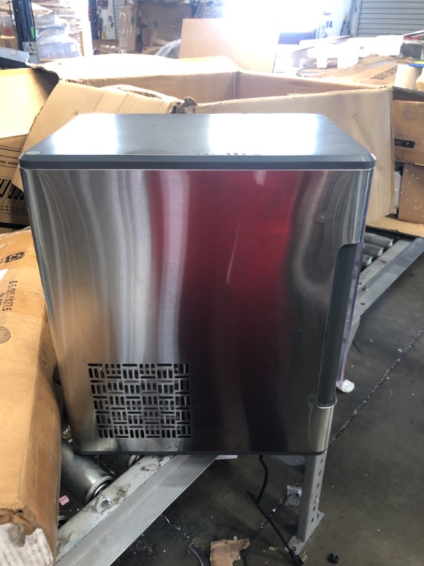 Photo 3 of GE Profile Opal | Countertop Nugget Ice Maker with Side Tank | Portable Ice Machine Makes up to 24 lbs. of Ice Per Day | Stainless Steel Finish
