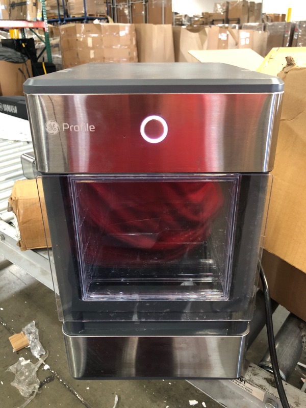 Photo 2 of GE Profile Opal | Countertop Nugget Ice Maker with Side Tank | Portable Ice Machine Makes up to 24 lbs. of Ice Per Day | Stainless Steel Finish
