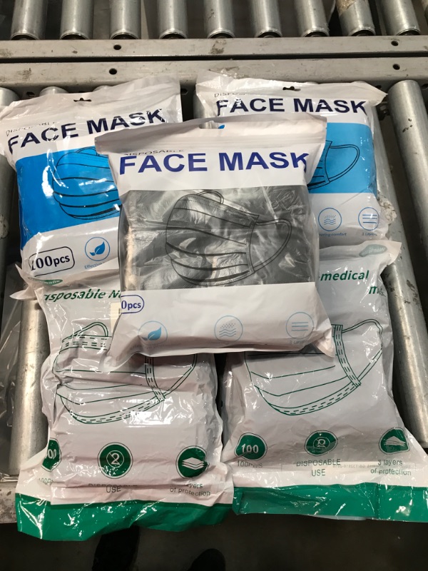 Photo 2 of 100Pcs Disposable Face Masks BUNDLE OF 5