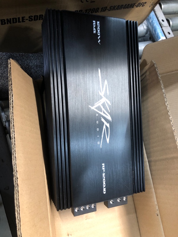 Photo 1 of Dual 12" 2,400 Watt SDR Series Complete Subwoofer Package with Vented Enclosure and Amplifier