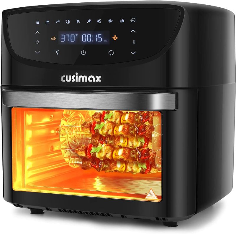 Photo 1 of 10-in-1 Air Fryer Toaster Oven Combo, CUSIMAX 24 Quart/6 Slices Large Convection Oven