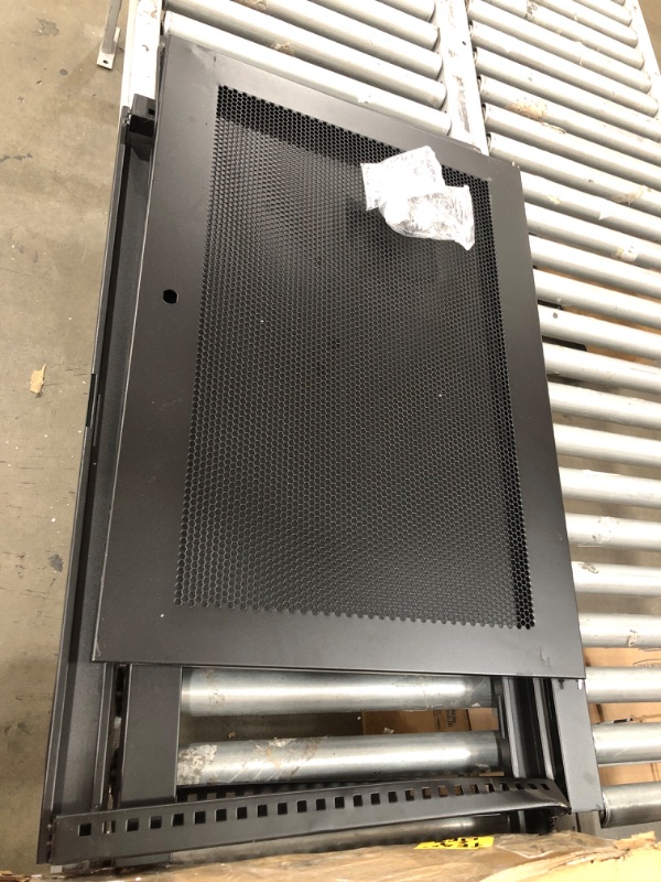 Photo 5 of 12U Wall-Mount Network Cabinet Enclosure, 450mm Depth, Hinged Back, Glass, Black Powder Coated
