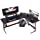 Photo 1 of PARTS ONLY
DESINO L Shaped Gaming Desk 59 inch Computer Corner Desk PC Writing Table Gamer Workstation for Home Office, Black
