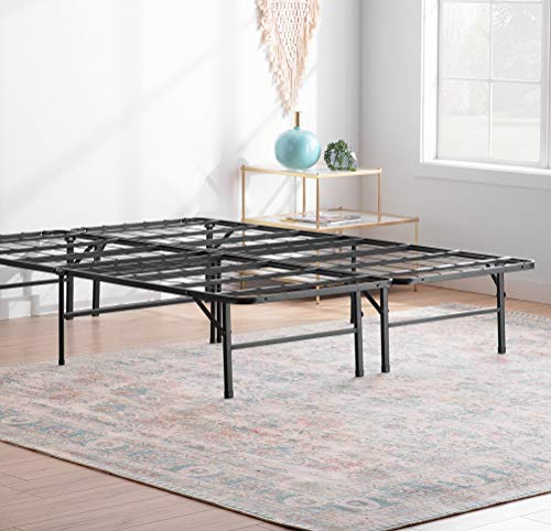 Photo 1 of ***INCOMPLETE*** Linenspa 14 Inch Folding Metal Platform Bed Frame - 13 Inches of Clearance - Tons of Under Bed Storage - Heavy Duty Construction - 5 Minute Assemble. edges are a little scratched due to shipping
