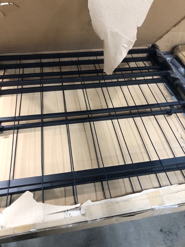 Photo 2 of ***INCOMPLETE*** Linenspa 14 Inch Folding Metal Platform Bed Frame - 13 Inches of Clearance - Tons of Under Bed Storage - Heavy Duty Construction - 5 Minute Assemble. edges are a little scratched due to shipping
