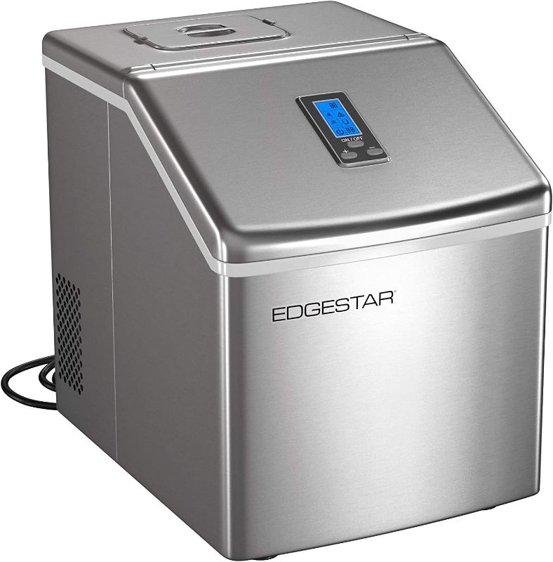 Photo 1 of EdgeStar PIM200SS 12 Inch Wide 2.4 Lbs. Capacity Portable Ice Maker with 40 Lbs. Daily Ice Production.
