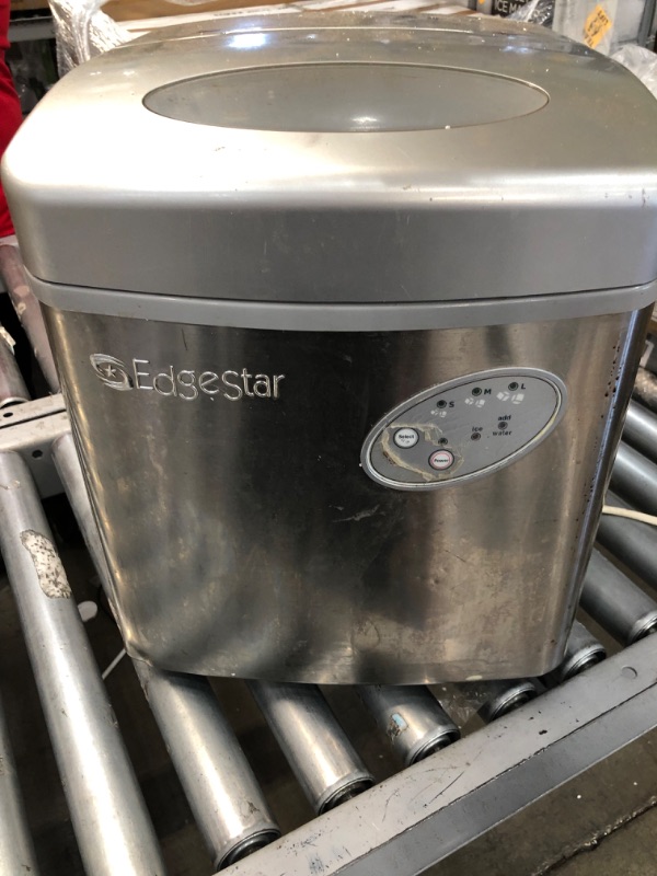 Photo 1 of EdgeStar PIM200SS 12 Inch Wide 2.4 Lbs. Capacity Portable Ice Maker with 40 Lbs. Daily Ice Production.
