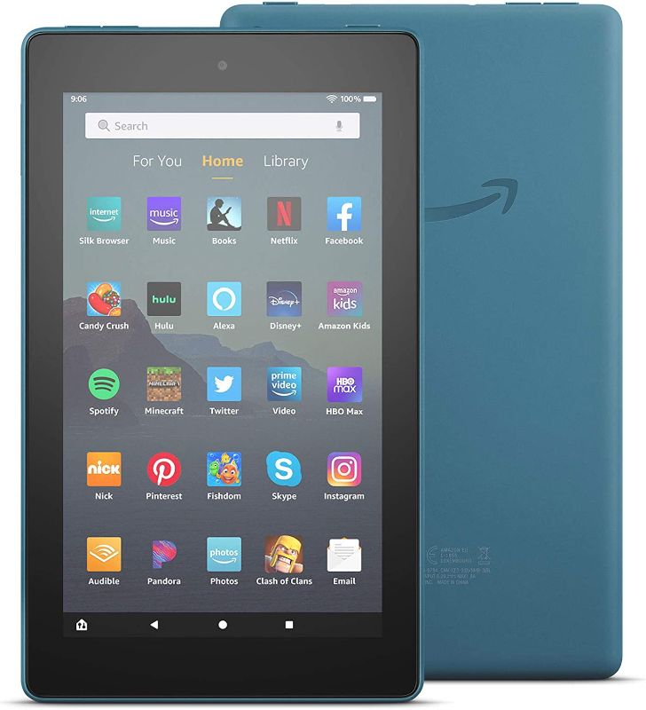 Photo 1 of Fire 7 tablet, 7" display, 16 GB, (2019 release), Twilight Blue, without lockscreen ads
