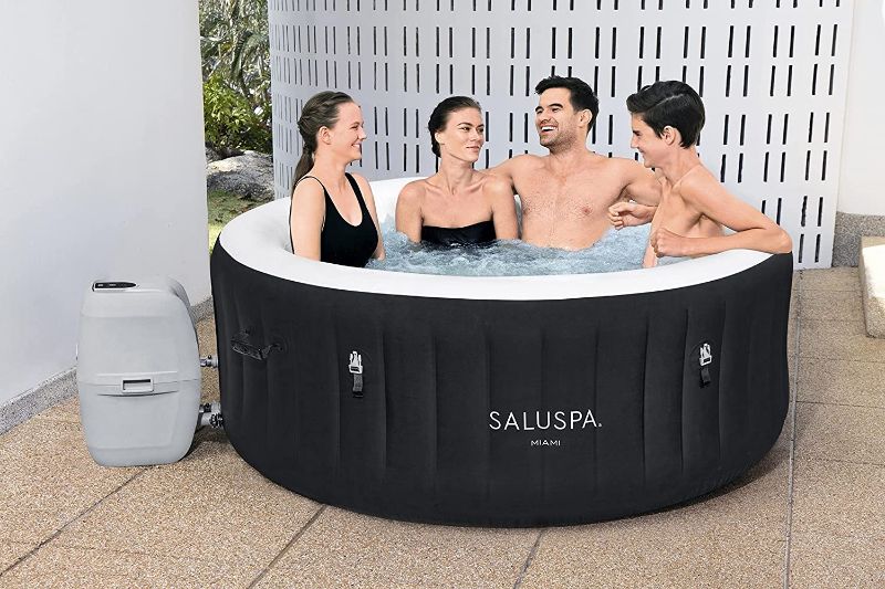 Photo 1 of Bestway SaluSpa Miami Inflatable Hot Tub, 4-Person AirJet Spa
