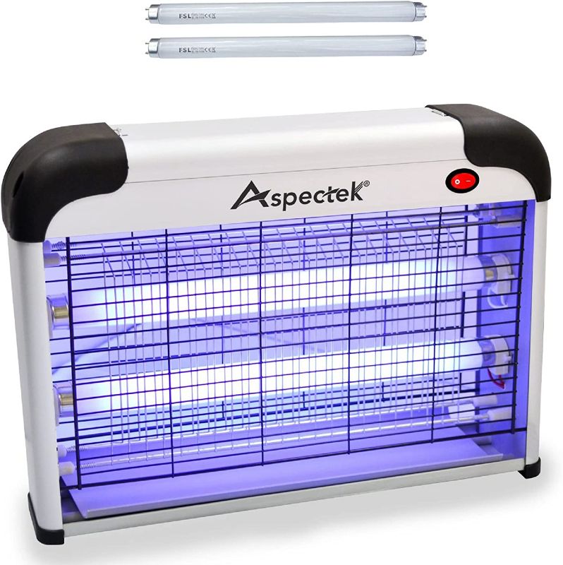 Photo 1 of ASPECTEK Powerful 20W Electronic Indoor Insect Killer, Bug Zapper, Fly Zapper, Mosquito Killer-Indoor Use Including Free 2 Pack Replacement Bulbs
